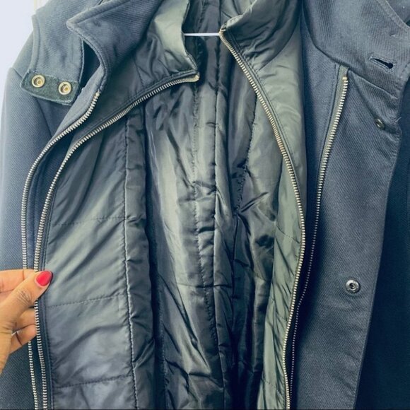 ZARA MAN WINTER COAT IN DARK NAVY BLUE MEN  SEZE XL - Picture 7 of 16